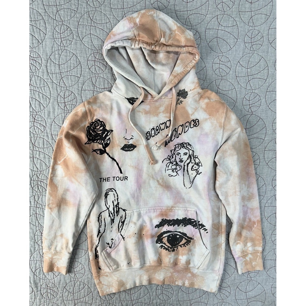 Shawn Mendes Hoodie Multicolor Tie Dye 2019 The Tour Concert / Women's Small